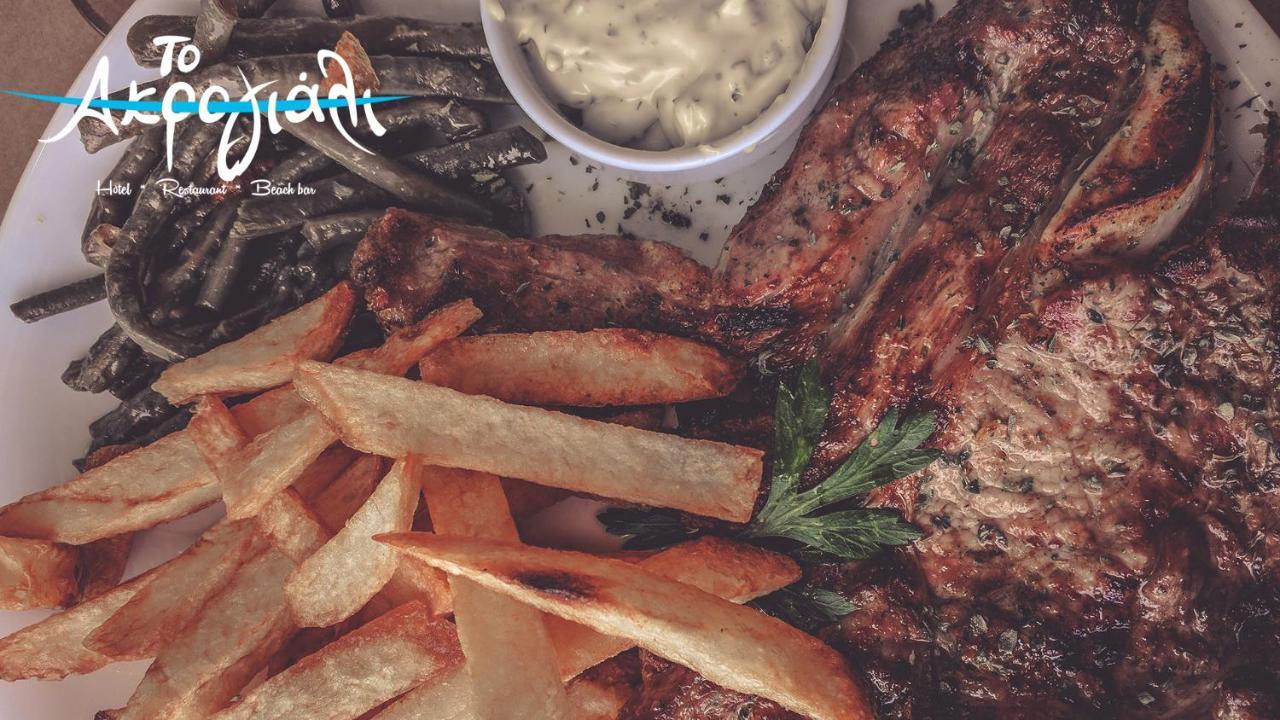 Akrogiali Hotel Restaurant Xiropigado Zewnętrze zdjęcie